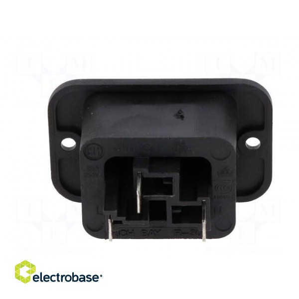 Connector: AC supply | socket | female | 16A | IEC 60320 | C19 (J) | 70°C image 5
