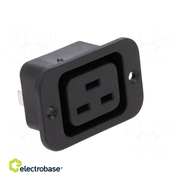 Connector: AC supply | socket | female | 16A | IEC 60320 | C19 (J) | 70°C image 8