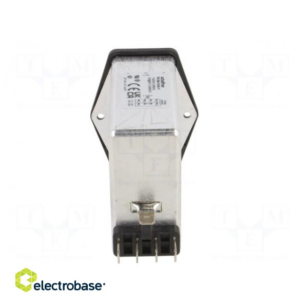 Connector: AC supply | socket | male | 10A | 250VAC | C14 (E) | -25÷85°C image 5