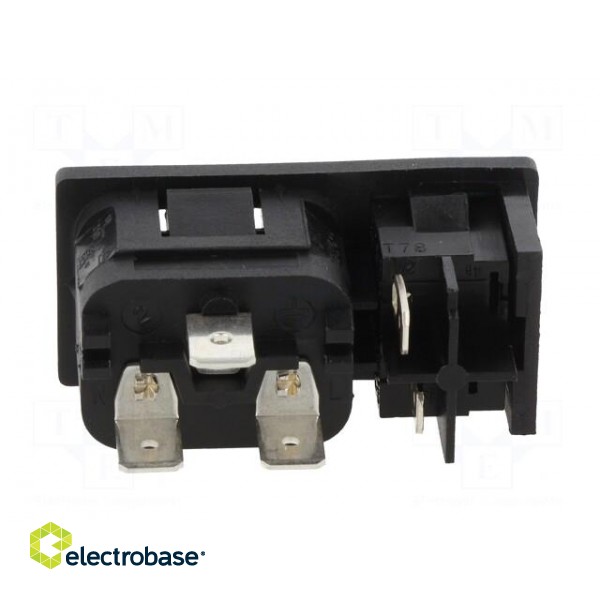 Connector: AC supply | socket | male | 10A | 250VAC | IEC 60320 | C14 (E) image 5