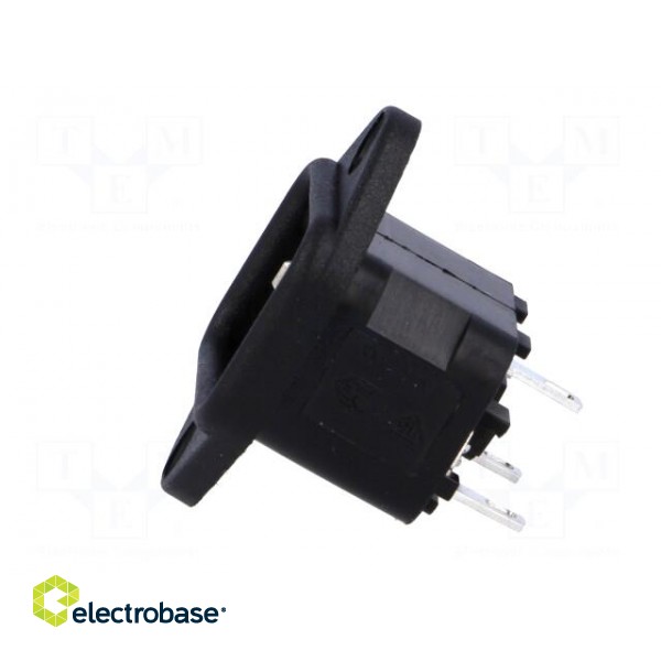 Connector: AC supply | socket | male | 10A | 250VAC | IEC 60320 | C14 (E) image 3