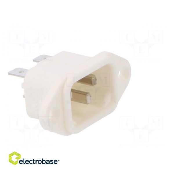 Connector: AC supply | socket | male | 10A | 250VAC | IEC 60320 | C14 (E) image 8