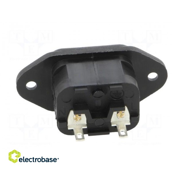 Connector: AC supply | socket | male | 10A | 250VAC | C18 | -40÷70°C paveikslėlis 5