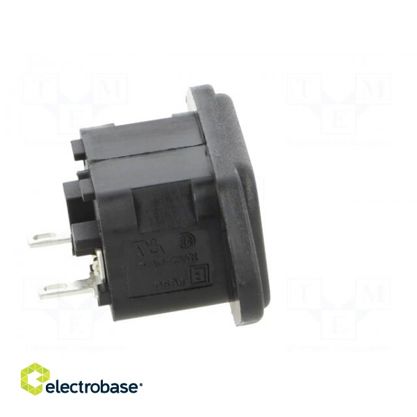 Connector: AC supply | socket | male | 10A | 250VAC | C18 | -40÷70°C paveikslėlis 7