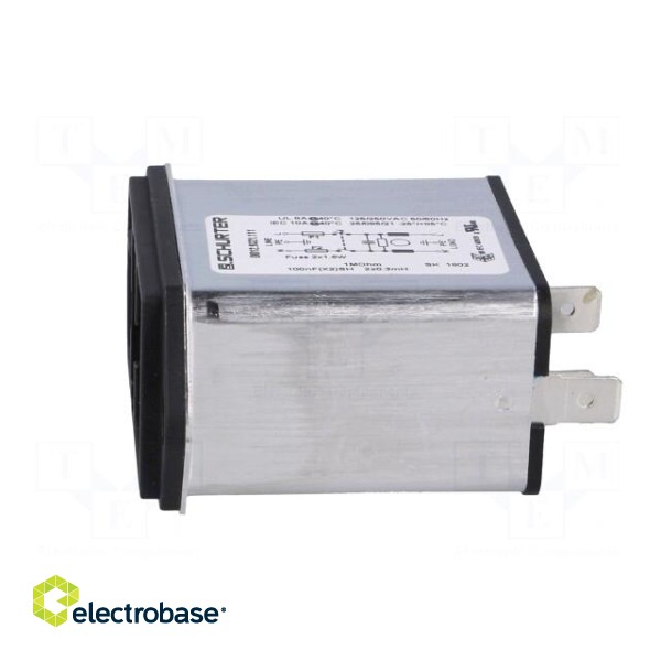 Connector: AC supply | socket | male | 10A | 250VAC | IEC 60320 | 0.3mH фото 3