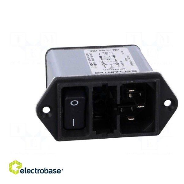 Connector: AC supply | socket | male | 10A | 250VAC | IEC 60320 | 0.3mH фото 9