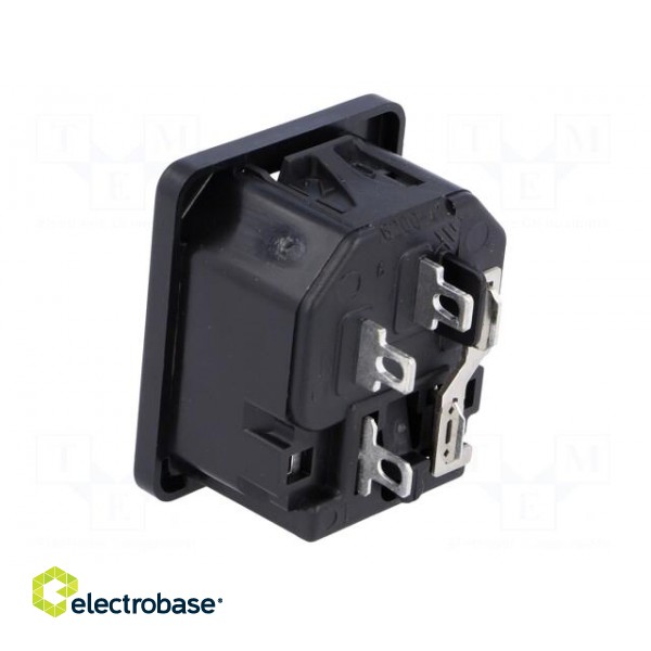 Connector: AC supply | socket | male | 10A | 250VAC | IEC 60320 | max.2mm image 4