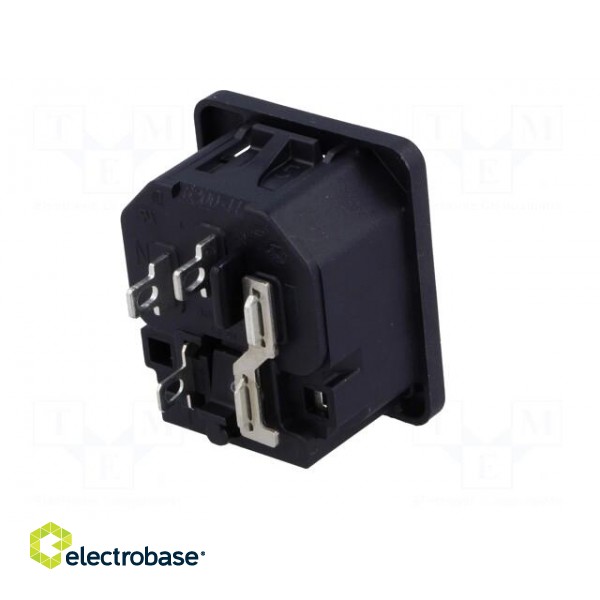 Connector: AC supply | socket | male | 10A | 250VAC | IEC 60320 image 6