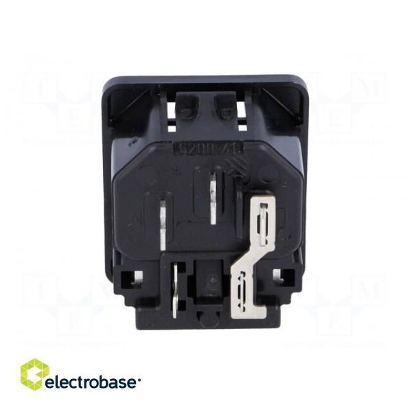 Connector: AC supply | socket | male | 10A | 250VAC | IEC 60320 | max.2mm image 5