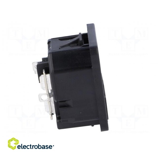 Connector: AC supply | socket | male | 10A | 250VAC | IEC 60320 | max.2mm image 7