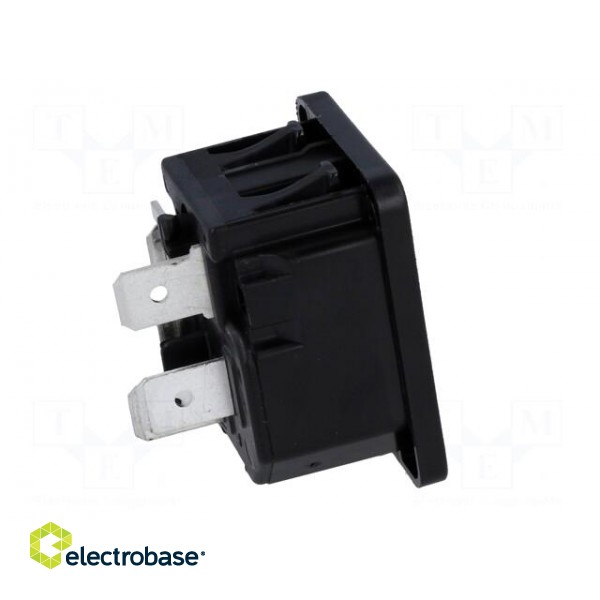 Connector: AC supply | socket | male | 10A | 250VAC | IEC 60320 | C14 (E) image 7