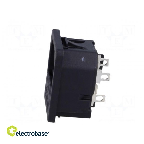 Connector: AC supply | socket | male | 10A | 250VAC | IEC 60320 image 3