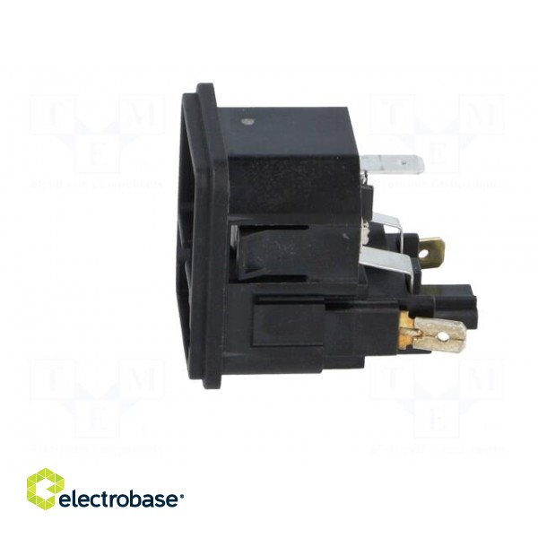 Connector: AC supply | socket | male | 10A | 250VAC | IEC 60320 | C14 (E) image 3