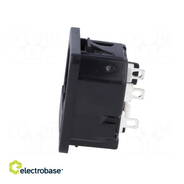 Connector: AC supply | socket | male | 10A | 250VAC | IEC 60320 | max.2mm image 3