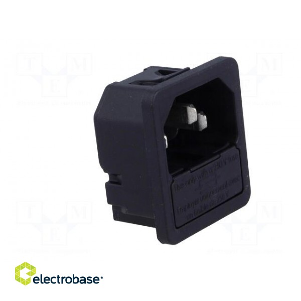 Connector: AC supply | socket | male | 10A | 250VAC | IEC 60320 image 8