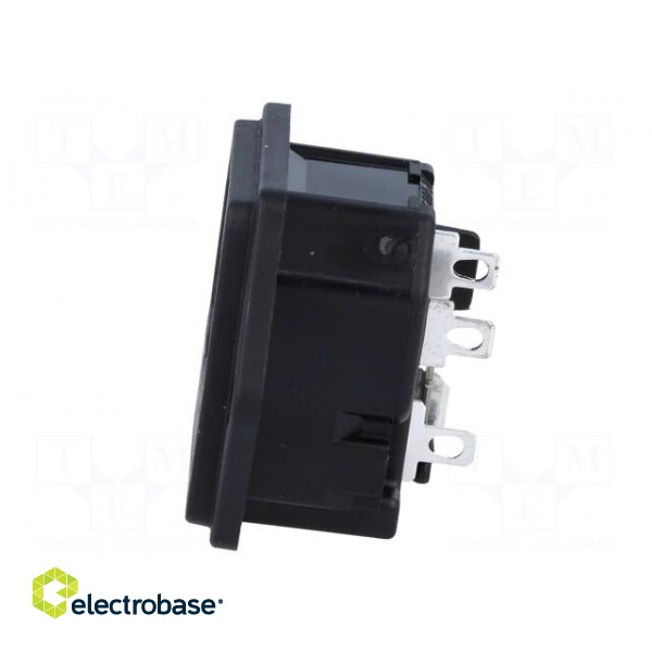 Connector: AC supply | socket | male | 10A | 250VAC | IEC 60320 image 3