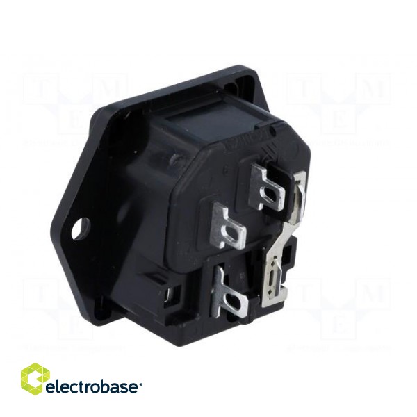 Connector: AC supply | socket | male | 10A | 250VAC | IEC 60320 image 4