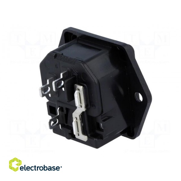 Connector: AC supply | socket | male | 10A | 250VAC | IEC 60320 image 6