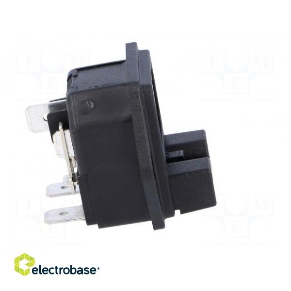 Connector: AC supply | socket | male | 10A | 250VAC | IEC 60320 | C14 (E) image 7