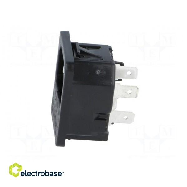 Connector: AC supply | socket | male | 10A | 250VAC | IEC 60320 paveikslėlis 3