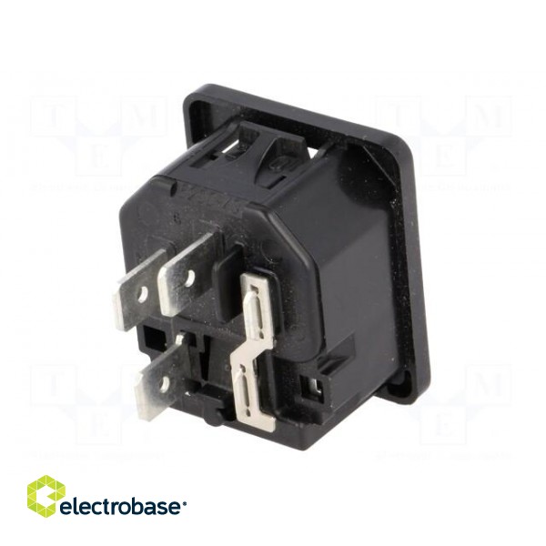 Connector: AC supply | socket | male | 10A | 250VAC | IEC 60320 | max.2mm image 6