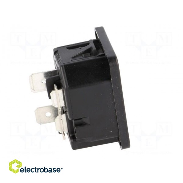 Connector: AC supply | socket | male | 10A | 250VAC | IEC 60320 | max.2mm image 7