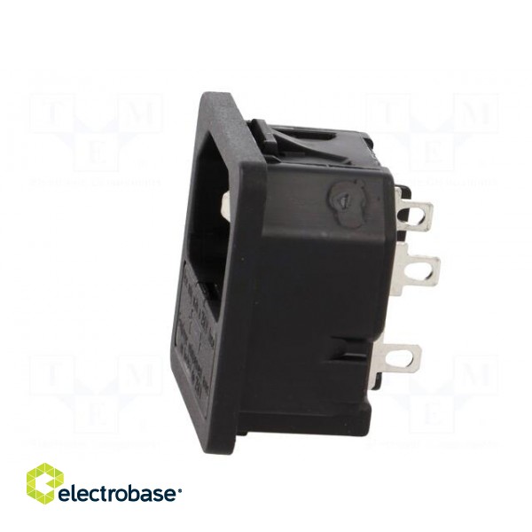 Connector: AC supply | socket | male | 10A | 250VAC | IEC 60320 | max.1mm image 3