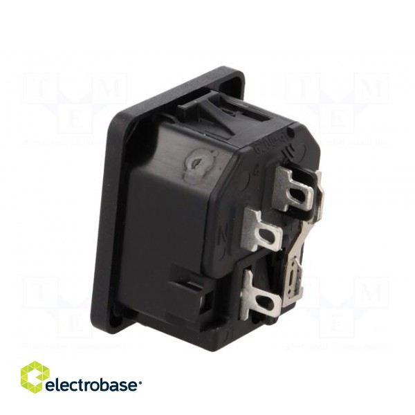 Connector: AC supply | socket | male | 10A | 250VAC | IEC 60320 | max.1mm image 4