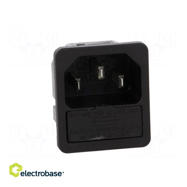 Connector: AC supply | socket | male | 10A | 250VAC | IEC 60320 | max.1mm image 9
