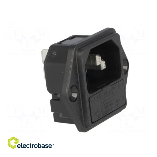 Connector: AC supply | socket | male | 10A | 250VAC | IEC 60320 | C14 (E) image 8