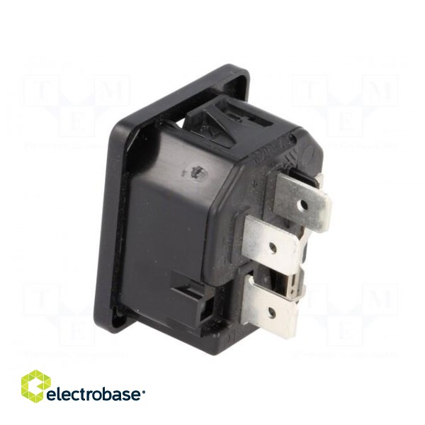 Connector: AC supply | socket | male | 10A | 250VAC | IEC 60320 | max.2mm image 4