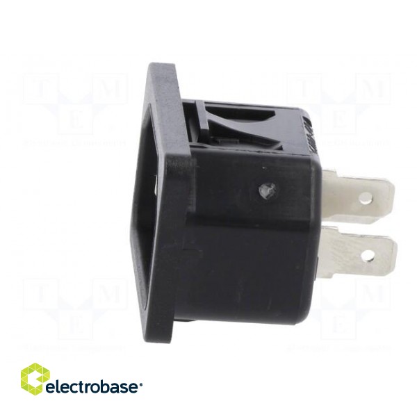 Connector: AC supply | socket | male | 10A | 250VAC | IEC 60320 | C14 (E) image 3