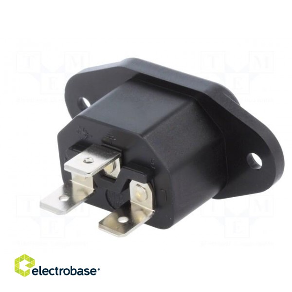 Connector: AC supply | socket | male | 10A | 250VAC | IEC 60320 | C14 (E) фото 6