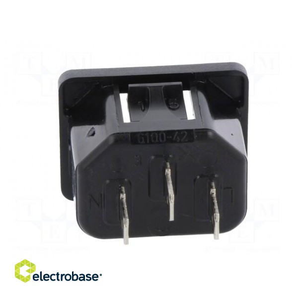 Connector: AC supply | socket | male | 10A | 250VAC | IEC 60320 | C14 (E) фото 5