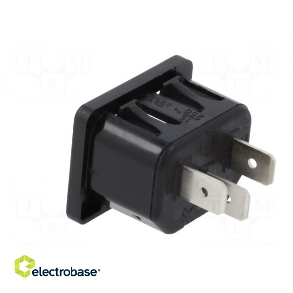 Connector: AC supply | socket | male | 10A | 250VAC | IEC 60320 | C14 (E) фото 4