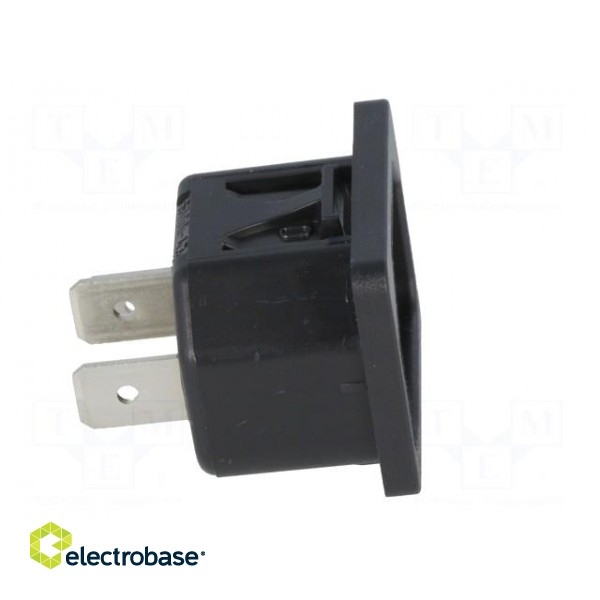 Connector: AC supply | socket | male | 10A | 250VAC | IEC 60320 | C14 (E) image 1