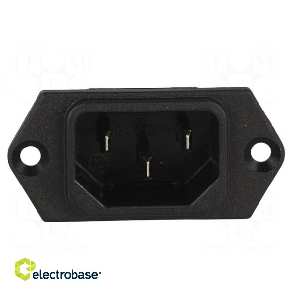 Connector: AC supply | socket | male | 10A | 250VAC | IEC 60320 | C14 (E) фото 9