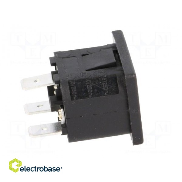 Connector: AC supply | socket | male | 10A | 250VAC | IEC 60320 | C14 (E) paveikslėlis 7