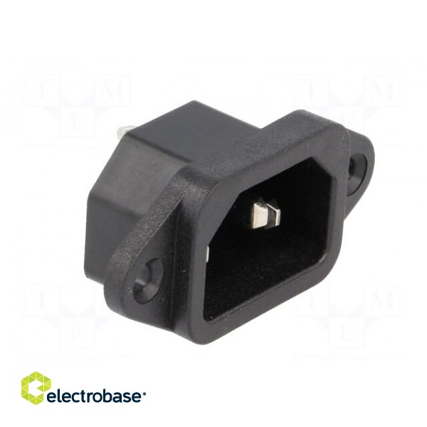 Connector: AC supply | socket | male | 10A | 250VAC | IEC 60320 | C14 (E) фото 8