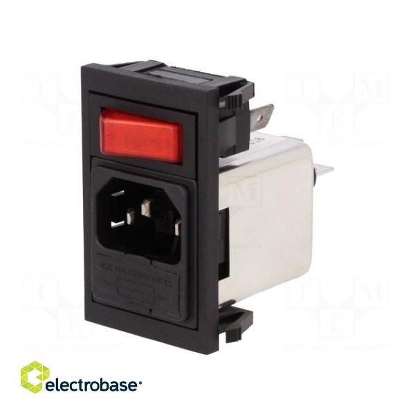 Connector: AC supply | socket | male | 10A | 250VAC | IEC 60320 image 1