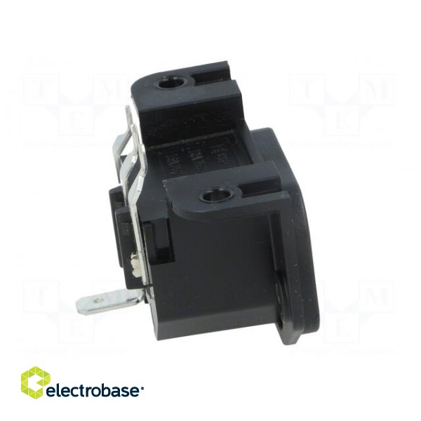 Connector: AC supply | socket | male | 10A | 250VAC | IEC 60320 | C14 (E) paveikslėlis 7