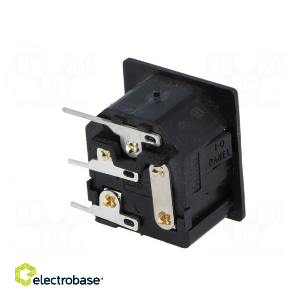 Connector: AC supply | socket | male | 10A | 250VAC | IEC 60320 | C14 (E) paveikslėlis 6