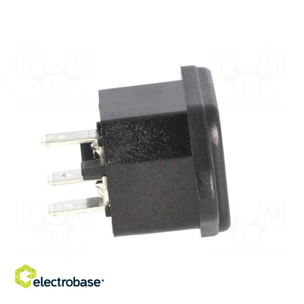 Connector: AC supply | socket | male | 10A | 250VAC | IEC 60320 | C14 (E) paveikslėlis 7