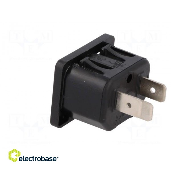 Connector: AC supply | socket | male | 10A | 250VAC | IEC 60320 | C16 image 4