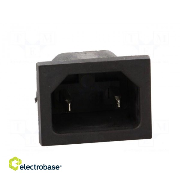 Connector: AC supply | socket | male | 10A | 250VAC | IEC 60320 | C18 paveikslėlis 9