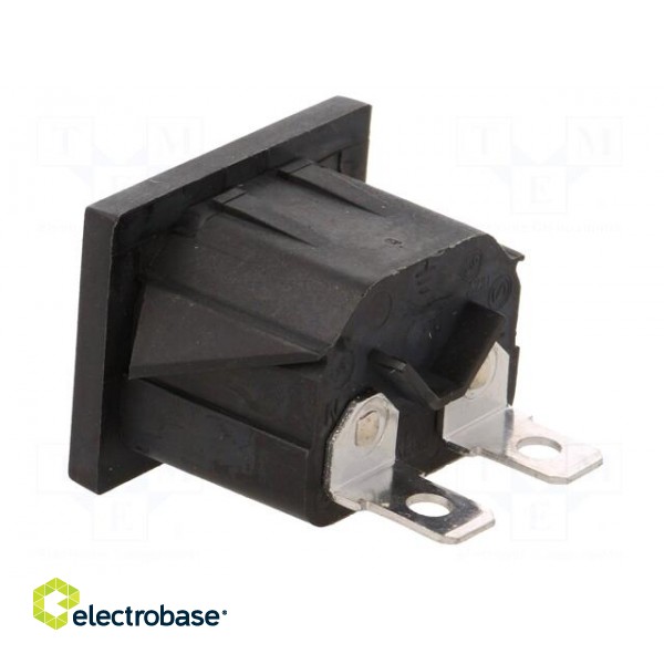 Connector: AC supply | socket | male | 10A | 250VAC | IEC 60320 | C18 paveikslėlis 4