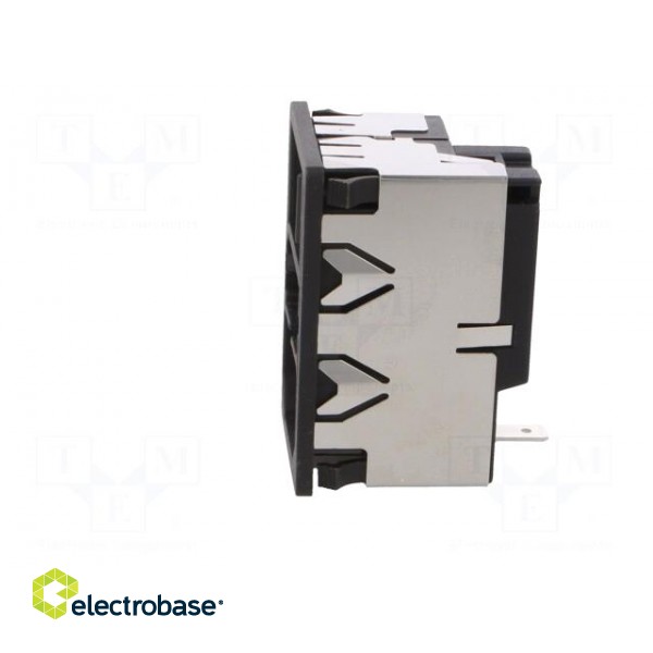 Connector: AC supply | socket | male | 10A | 250VAC | IEC 60320 | KM image 3