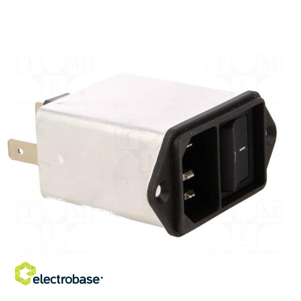 Connector: AC supply | socket | male | 10A | 250VAC | IEC 60320 | max.8mm image 8