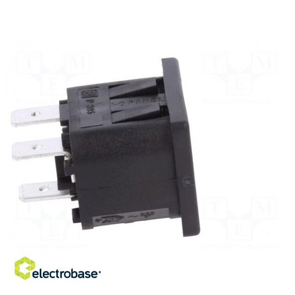 Connector: AC supply | socket | male | 10A | 250VAC | IEC 60320 | UL94V-0 paveikslėlis 7