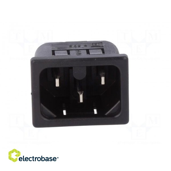 Connector: AC supply | socket | male | 10A | 250VAC | IEC 60320 | UL94V-0 paveikslėlis 9